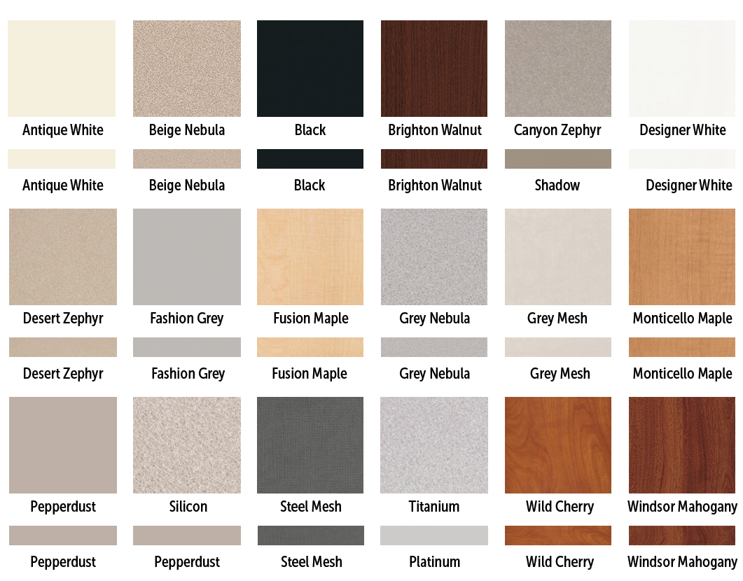 Standard Laminate Finishes Segmented Systems Manufacturing